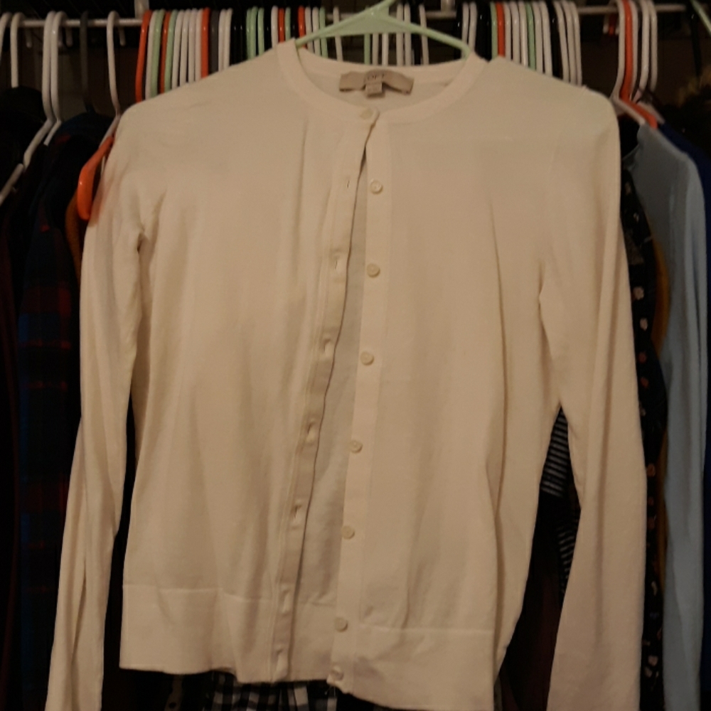 Loft cream/white cardigan